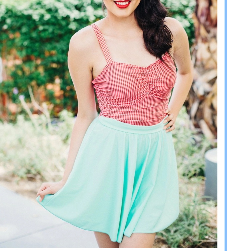 Jessica Rey Swimwear - Swim Skirt in Mint